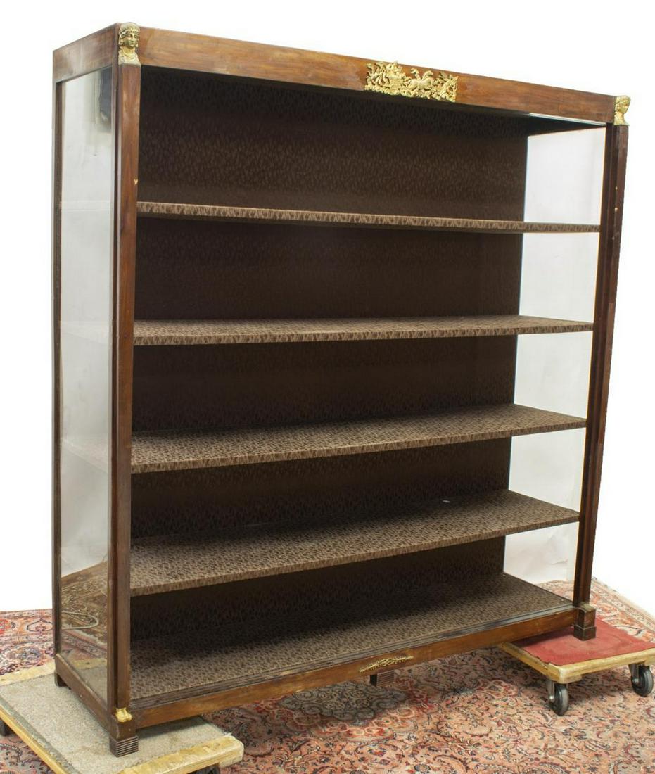 FRENCH EMPIRE STYLE ORMOLU-MOUNTED BOOKCASE (1 of 4)
