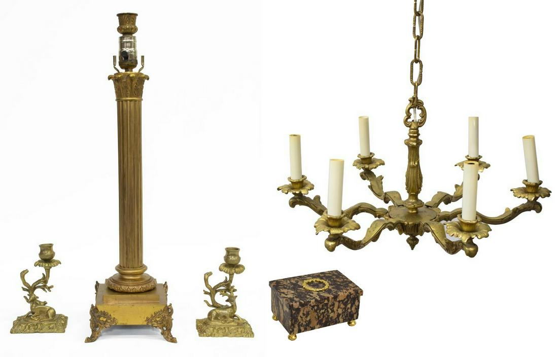 5) EUDALITE BOX, CANDLESTICKS, LAMP & CHANDELIER (1 of 11)