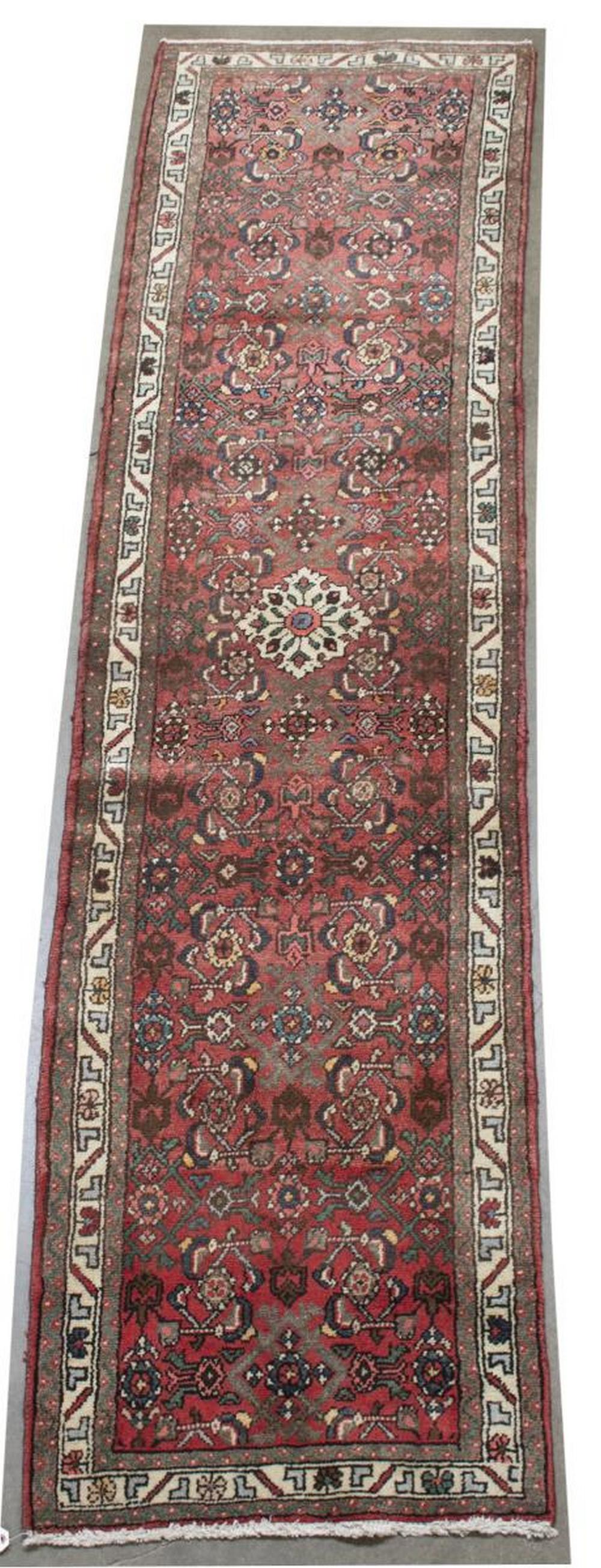 HAND-TIED PERSIAN BIJAR RUNNER, 9'9" X 2'7" (1 of 4)