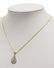ESTATE 10K DIAMOND PAVE PENDANT ON VERMEIL CHAIN - 2