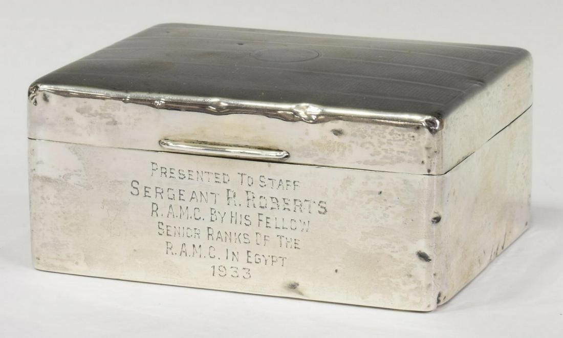 ENGLISH STERLING BOX R.A.M.C EGYPT PRESENTATION (1 of 6)