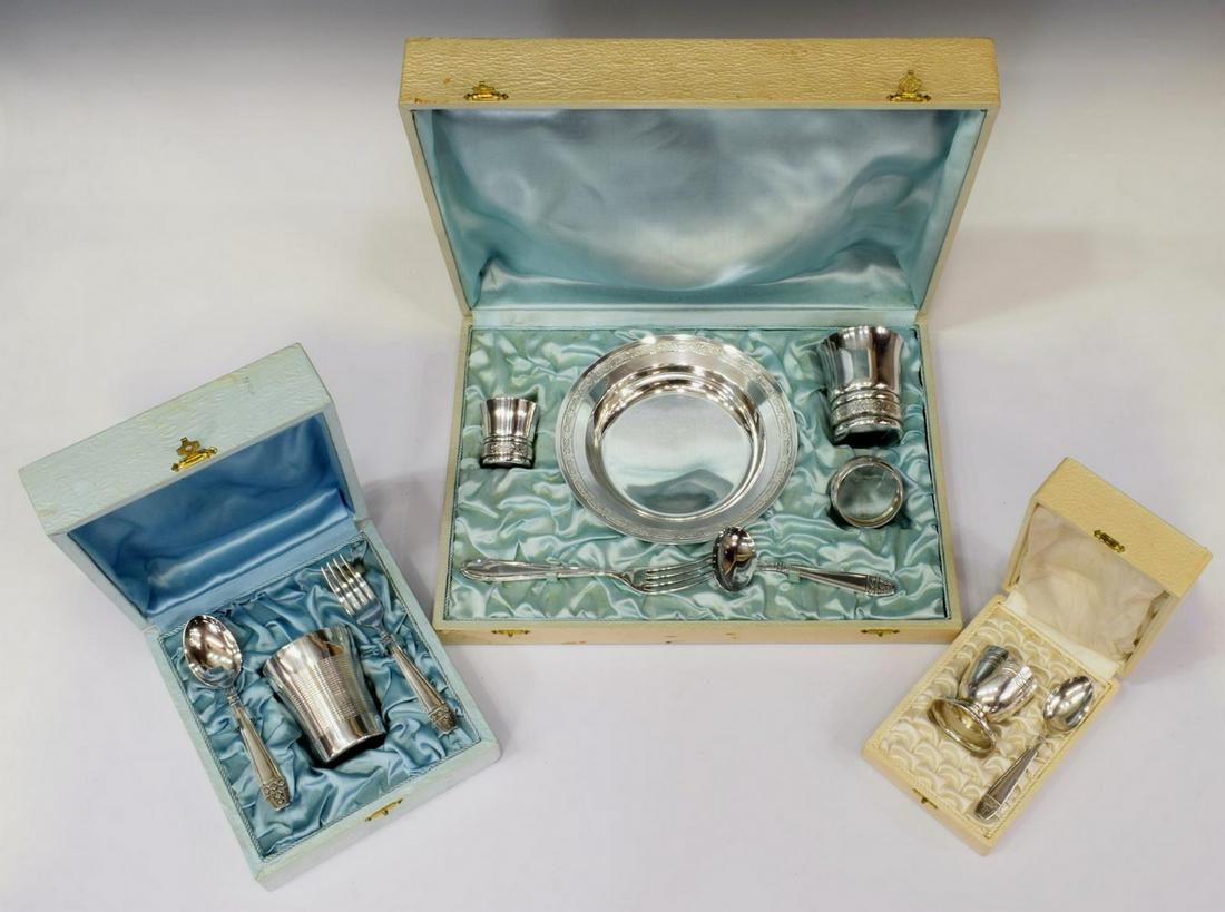 (LOT) CASED SILVER PLATE ASSEMBLED TABLEWARE (1 of 5)