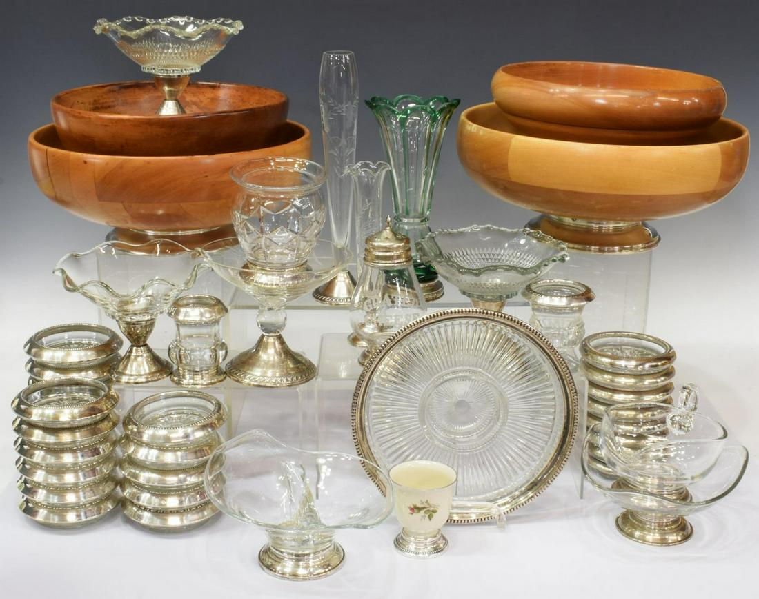 LARGE GROUP STERLING FOOTED SERVICE & TABLEWARE (1 of 6)