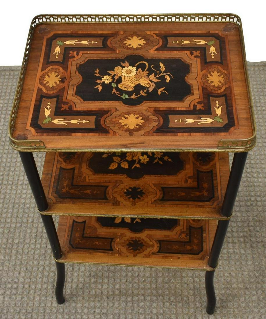 FRENCH NAPOLEON III PERIOD THREE-TIER STAND (1 of 4)