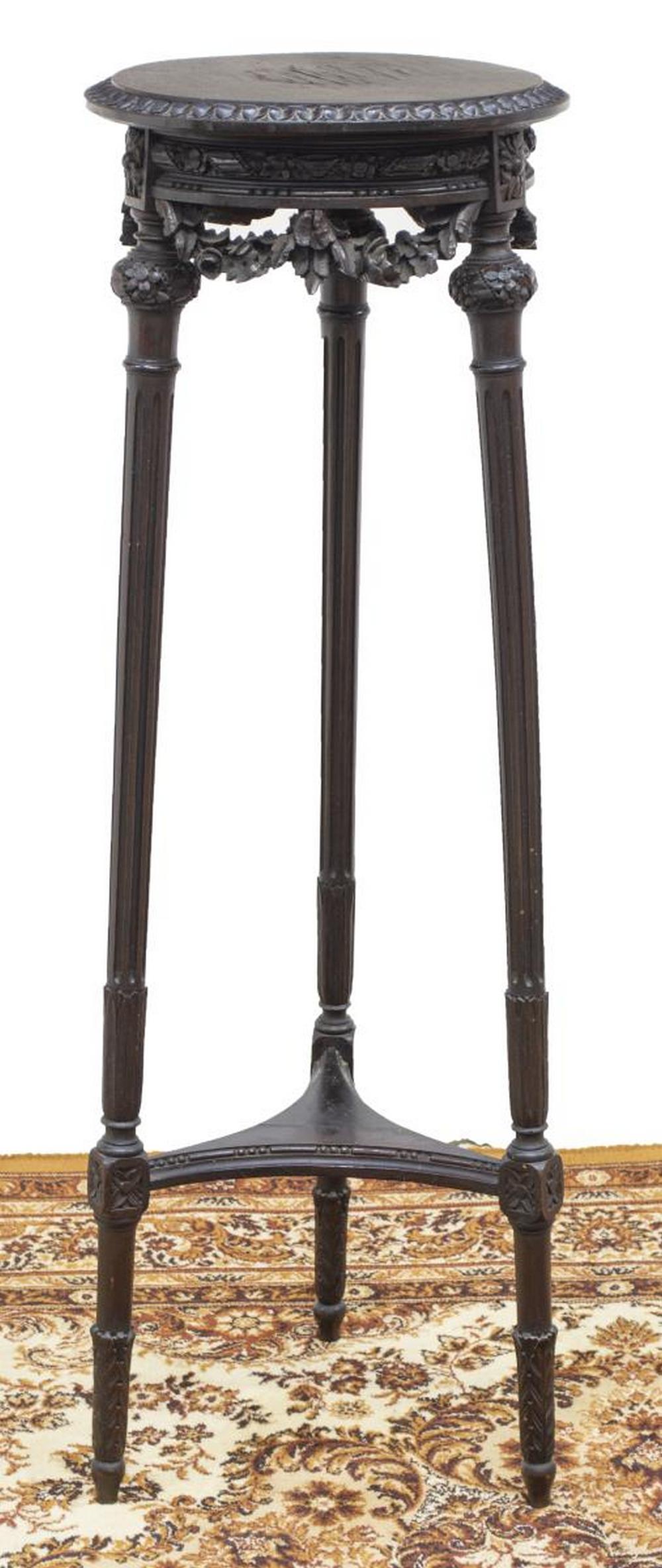 FRENCH LOUIS XVI STYLE EBONIZED PLANT STAND (1 of 3)