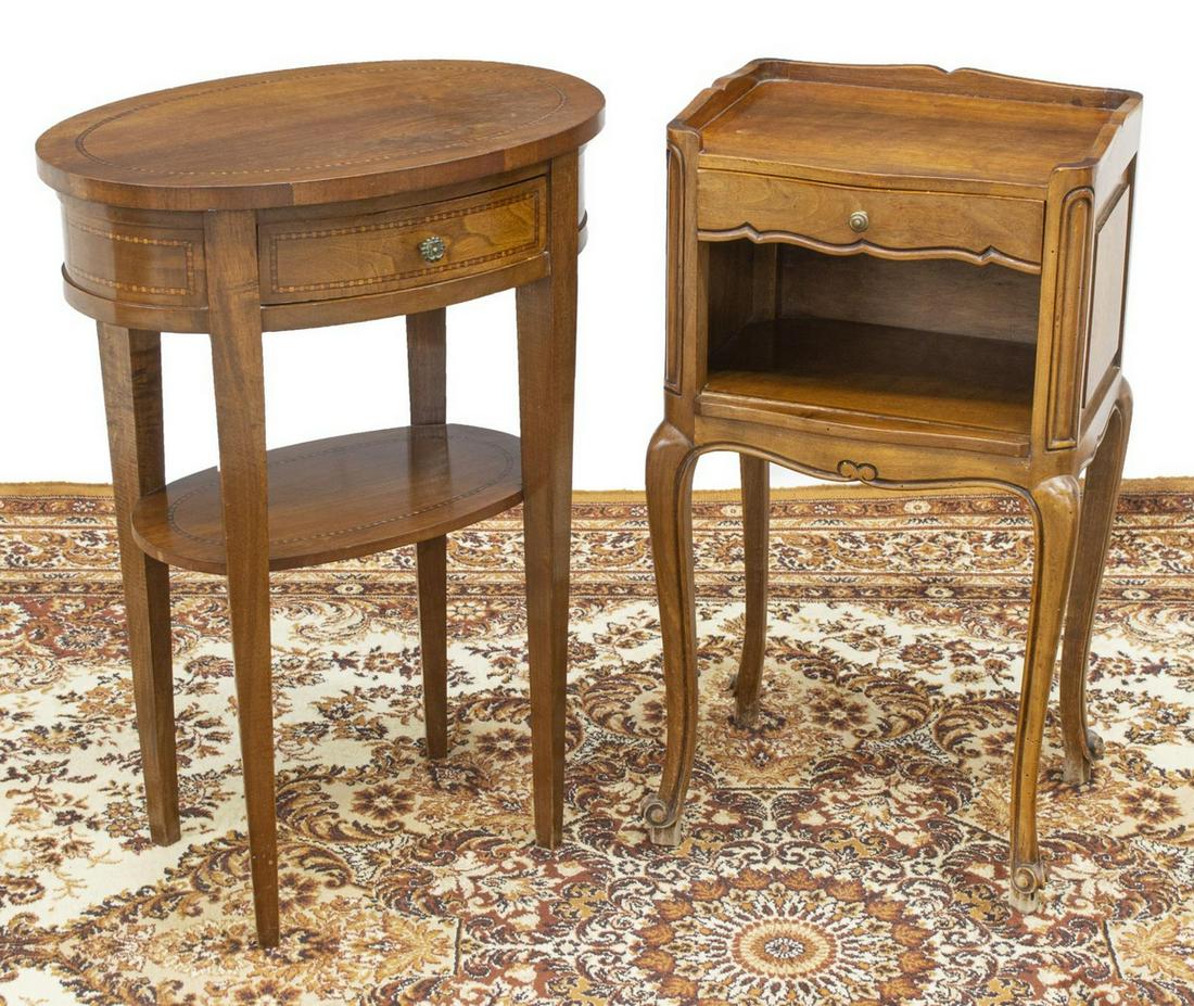 (2) FRENCH BEDSIDE CABINETS, VARIED (1 of 3)