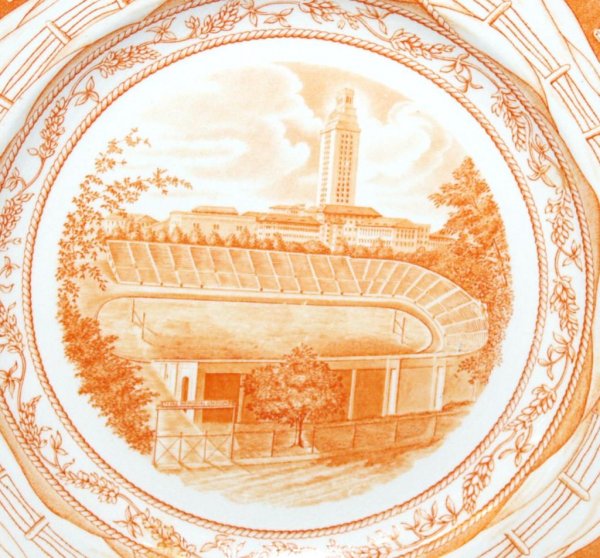 WEDGWOOD UNIVERSITY OF TEXAS COMMEMORATIVE PLATE  - 2