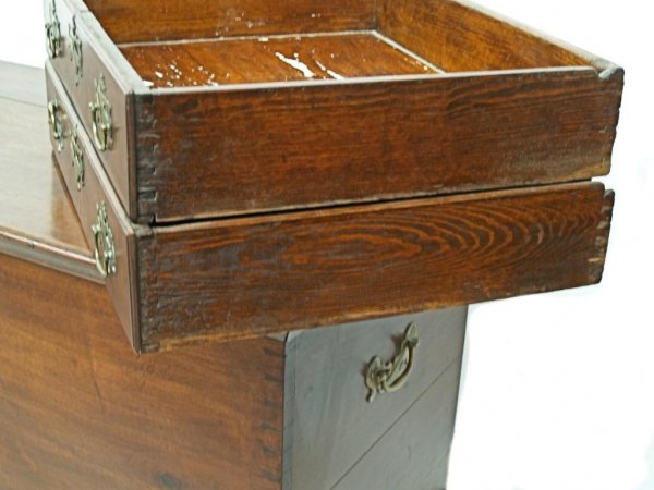 ANTIQUE AMERICAN PENNSYLVANIA CHERRY BLANKET CHEST - 4