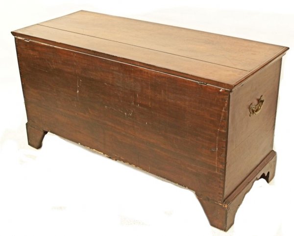 ANTIQUE AMERICAN PENNSYLVANIA CHERRY BLANKET CHEST - 5