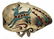 NATIVE AMERICAN TURQUOISE CHIP INLAY DEER CUFF - 2