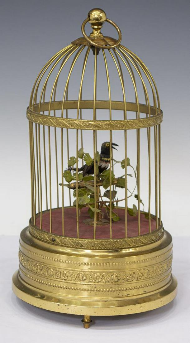 KARL GRIESBAUM AUTOMATON SINGING BIRD IN CAGE (1 of 5)