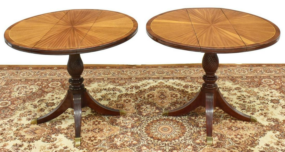 (2) ENGLISH STYLE MAHOGANY DROP-LEAF TABLES (1 of 3)