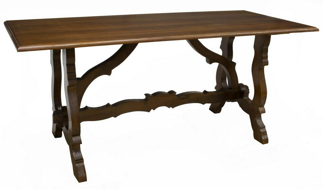 SPANISH BAROQUE STYLE WALNUT TABLE (1 of 2)