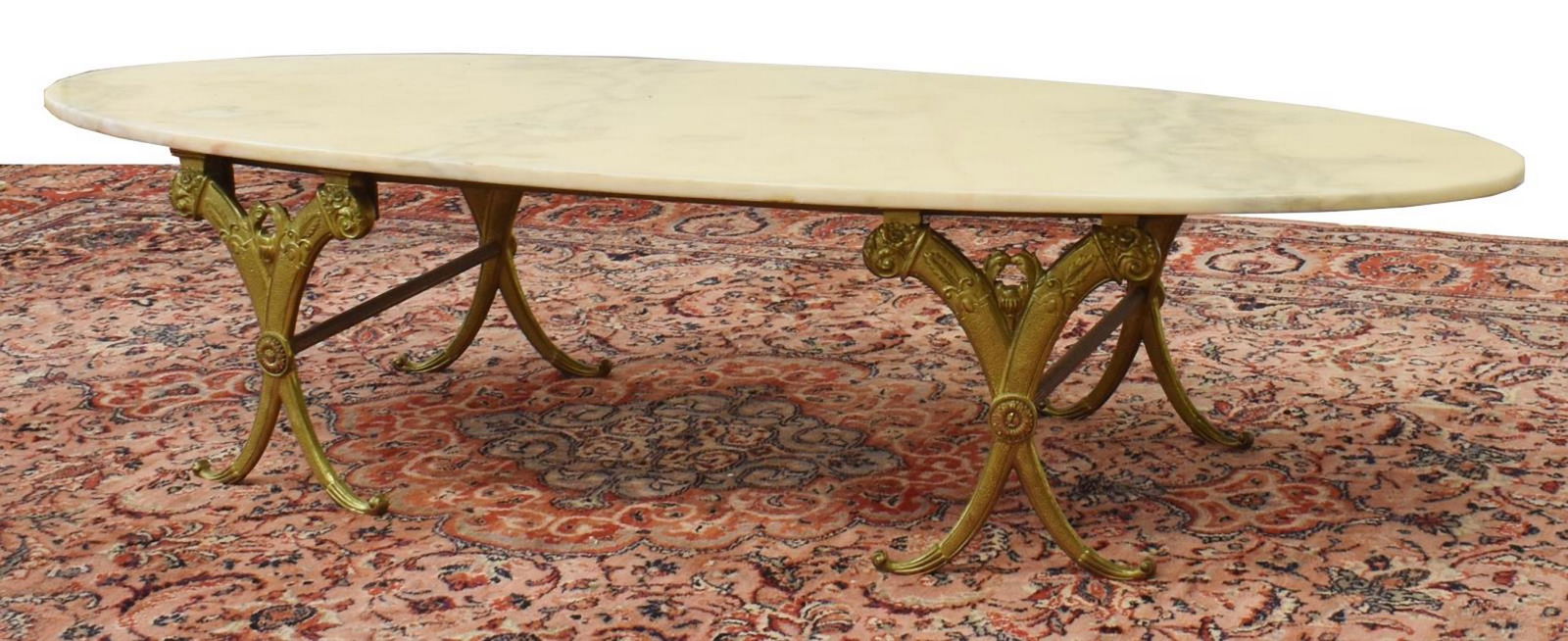 ITALIAN LOW MARBLE-TOP COFFEE TABLE (1 of 4)
