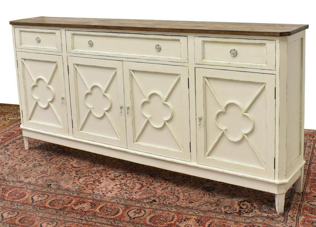 FRENCH STYLE WHITE PAINTED SIDEBOARD (1 of 5)
