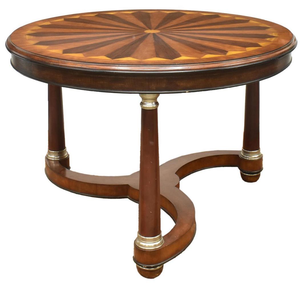 EMPIRE STYLE INLAID TOP CENTER TABLE (1 of 3)