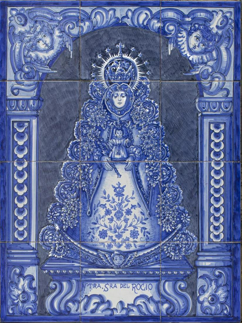 SPANISH AZULEJO SENORA DEL ROCIO TILE RETABLO (1 of 3)
