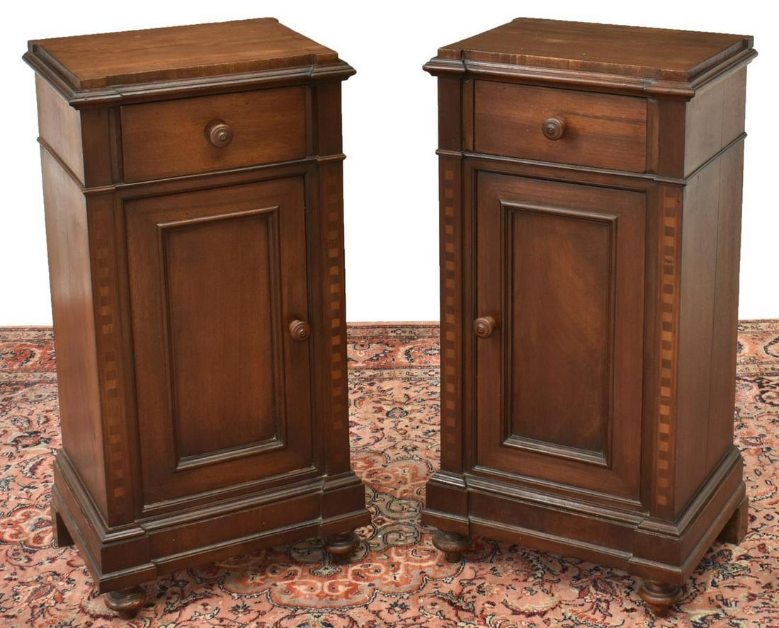 (2) LOUIS PHILIPPE PERIOD MAHOGANY NIGHTSTANDS (1 of 6)