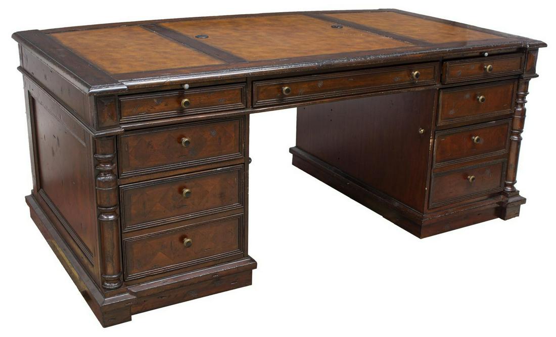 HEKMAN FURNITURE 'HAVANA' EXECUTIVE PARTNERS DESK (1 of 4)