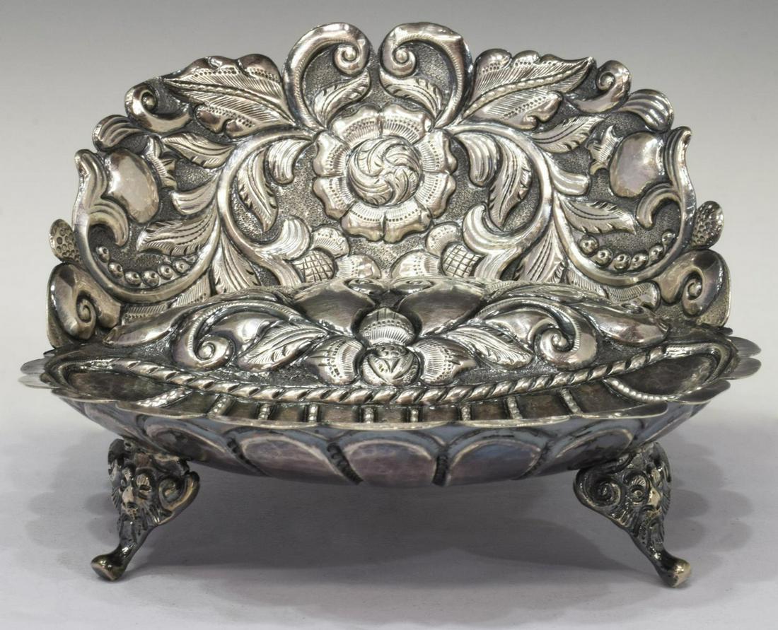 SPANISH COLONIAL STYLE STERLING BAPTISMAL SHELL (1 of 5)