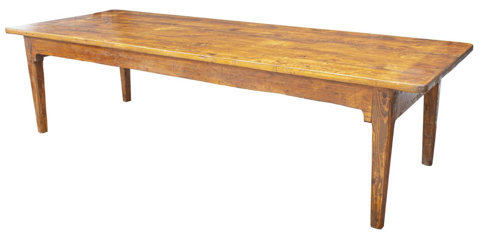 CONTINENTAL PINE PLANK-TOP FARMHOUSE TABLE 118"L (1 of 4)