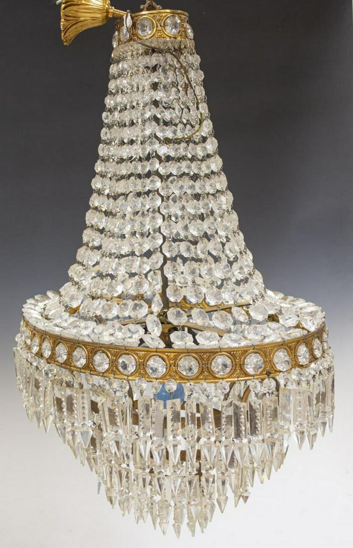 EMPIRE STYLE FOUR-LIGHT CRYSTAL CHANDELIER (1 of 2)
