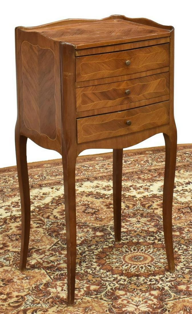 FRENCH LOUIS XV STYLE BEDSIDE CABINET (1 of 5)