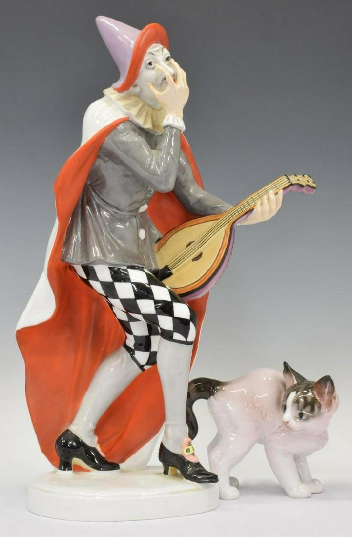 (2) ROSENTHAL PORCELAIN KITTEN & CLOWN FIGURES (1 of 8)