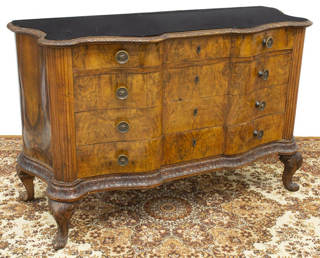 VENETIAN GLASS-TOP SIDEBOARD (1 of 5)