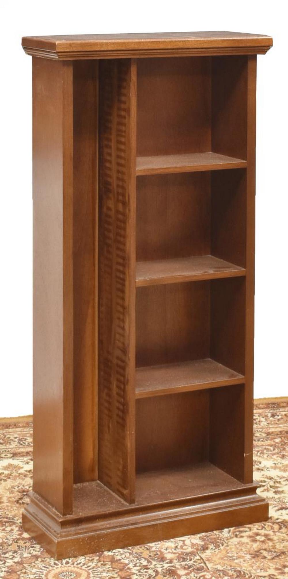 ITALIAN WALNUT THREE-SHELF BOOKCASE (1 of 3)