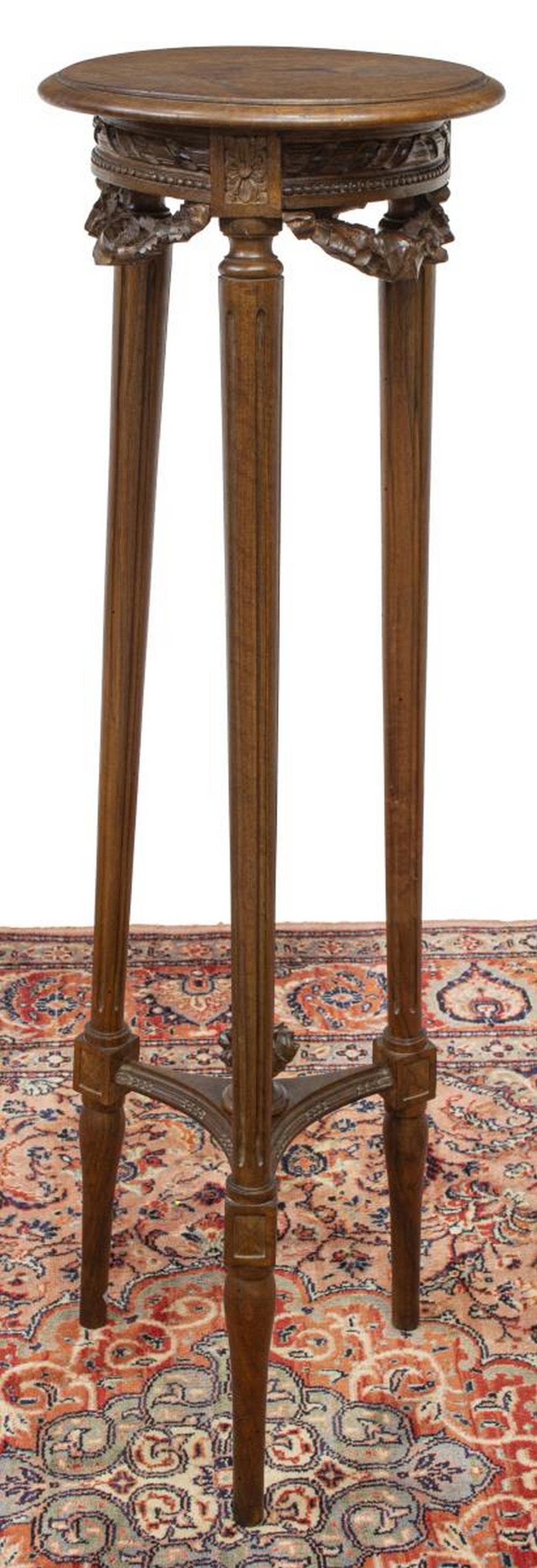 FRENCH LOUIS XVI STYLE CARVED PLANT STAND (1 of 3)