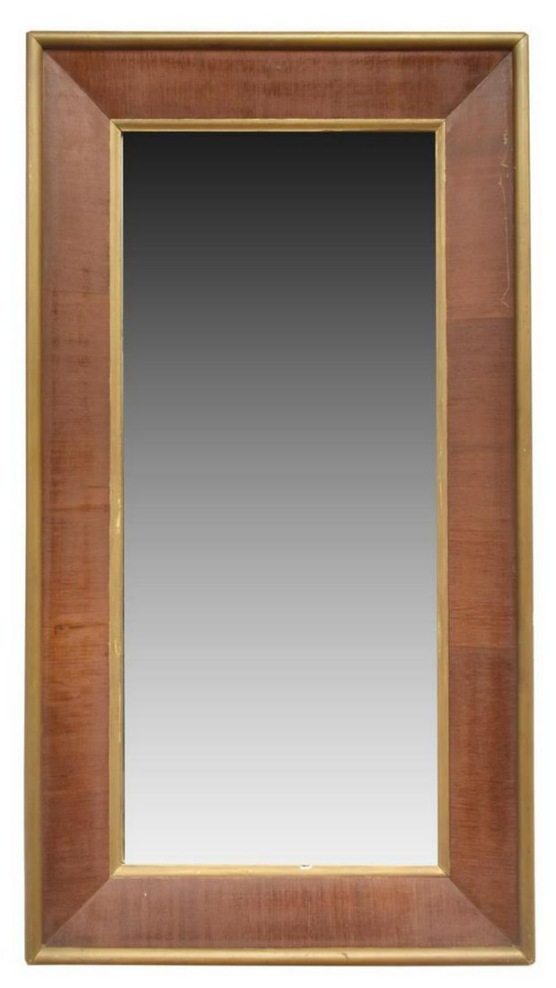 AMERICAN EMPIRE STYLE MAHOGANY HANGING WALL MIRROR (1 of 3)