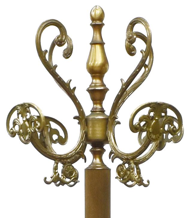 ITALIAN GILT METAL STANDING HALL TREE (1 of 3)