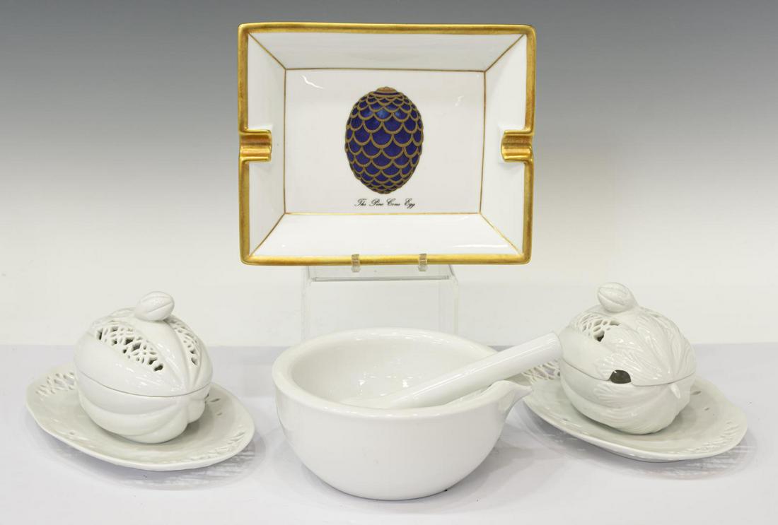(4) FABERGE ASHTRAY, ROSENTHAL MORTAR & PESTLE (1 of 3)