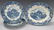 (43) OLD SALEM ENGLISH VILLAGE BLUE DINNER SERVICE - 2