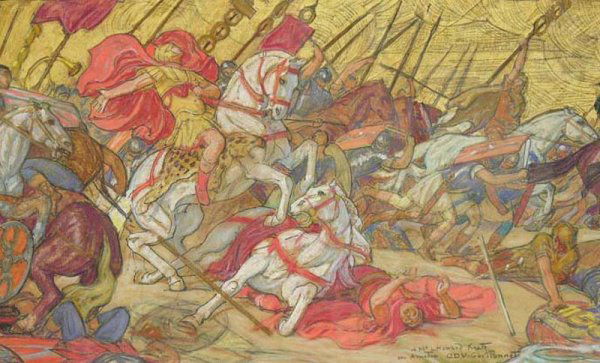 287: ORIGINAL PAINTING OCTAVE DENIS VICTOR GUILLONNET 