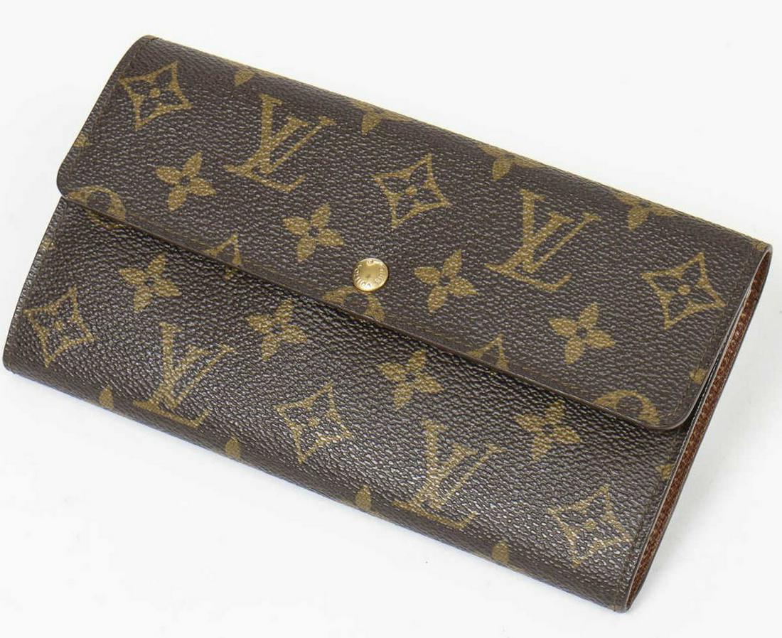 LOUIS VUITTON 'PORTE-MONNAIE' MONOGRAM WALLET (1 of 3)