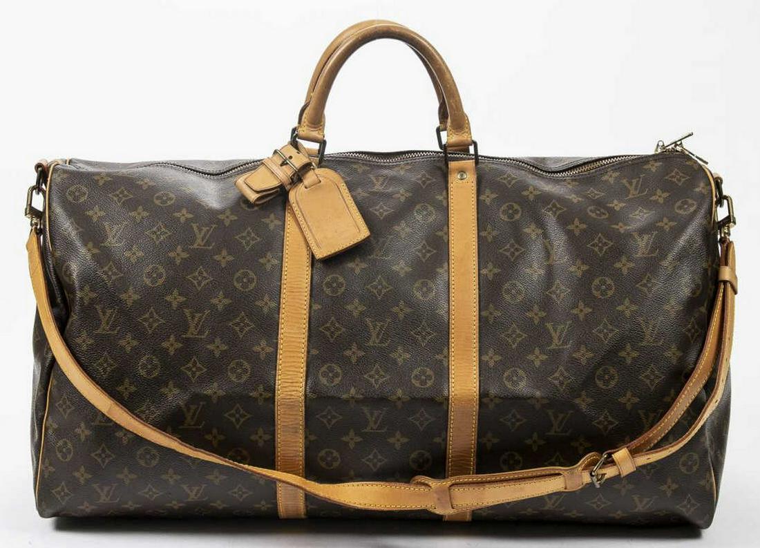 LOUIS VUITTON 'KEEPALL 60 BANDOULIERE' DUFFLE BAG (1 of 7)