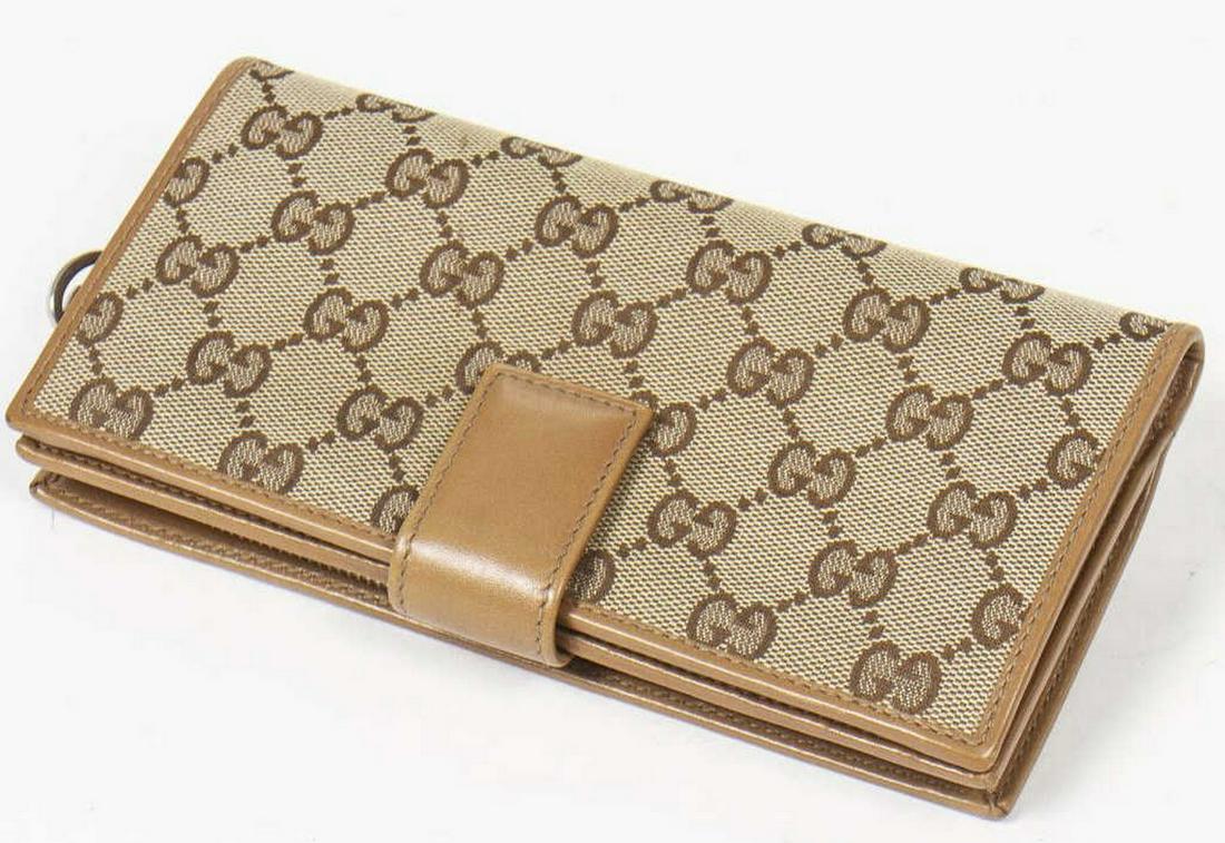 GUCCI GG MONOGRAM CANVAS CONTINENTAL WALLET (1 of 3)