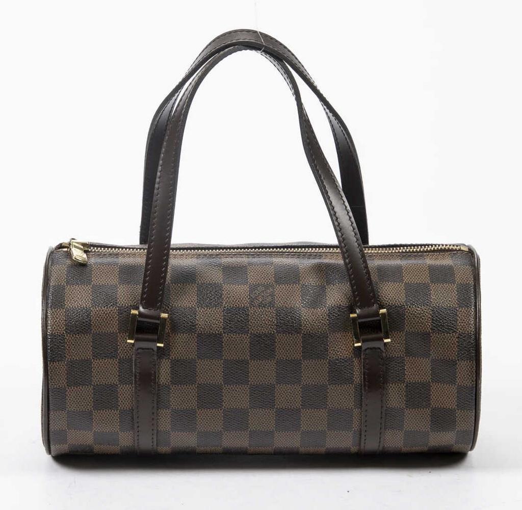 LOUIS VUITTON 'PAPILLON 26' DAMIER EBENE HANDBAG (1 of 7)