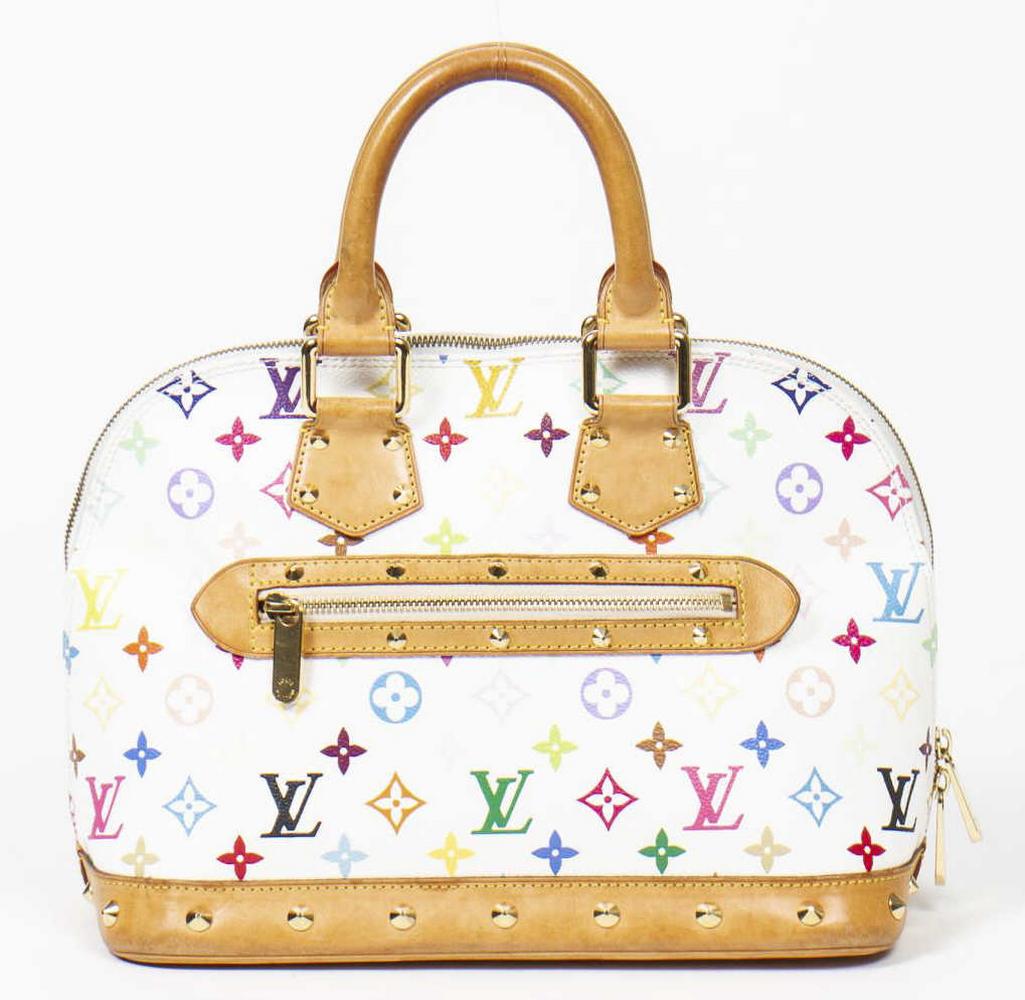LOUIS VUITTON 'ALMA PM' MULTICOLORE CANVAS HANDBAG (1 of 7)