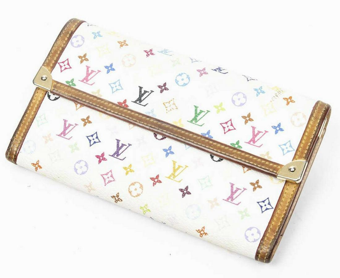 LOUIS VUITTON 'PORTE TRESOR' MULTICOLORE WALLET (1 of 3)