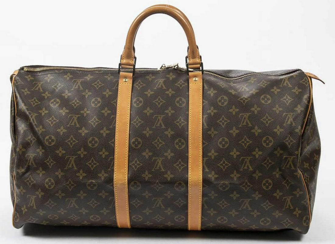 LOUIS VUITTON 'KEEPALL 55' MONOGRAM DUFFLE BAG (1 of 7)
