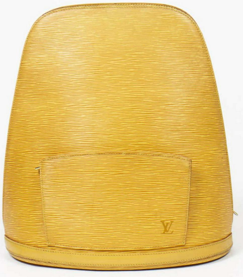 LOUIS VUITTON GOBELINS YELLOW EPI LEATHER BACKPACK (1 of 7)