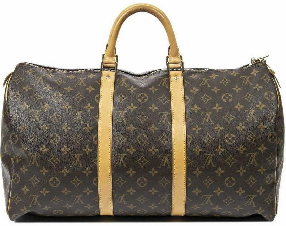LOUIS VUITTON 'KEEPALL 50' MONOGRAM DUFFLE BAG (1 of 6)