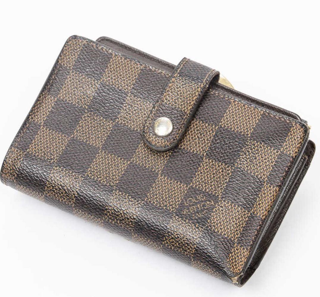 LOUIS VUITTON 'FRENCH PURSE' DAMIER EBENE WALLET (1 of 3)