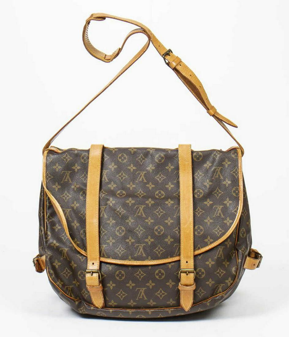 LOUIS VUITTON 'SAUMUR' MONOGRAM CROSSBODY BAG (1 of 8)