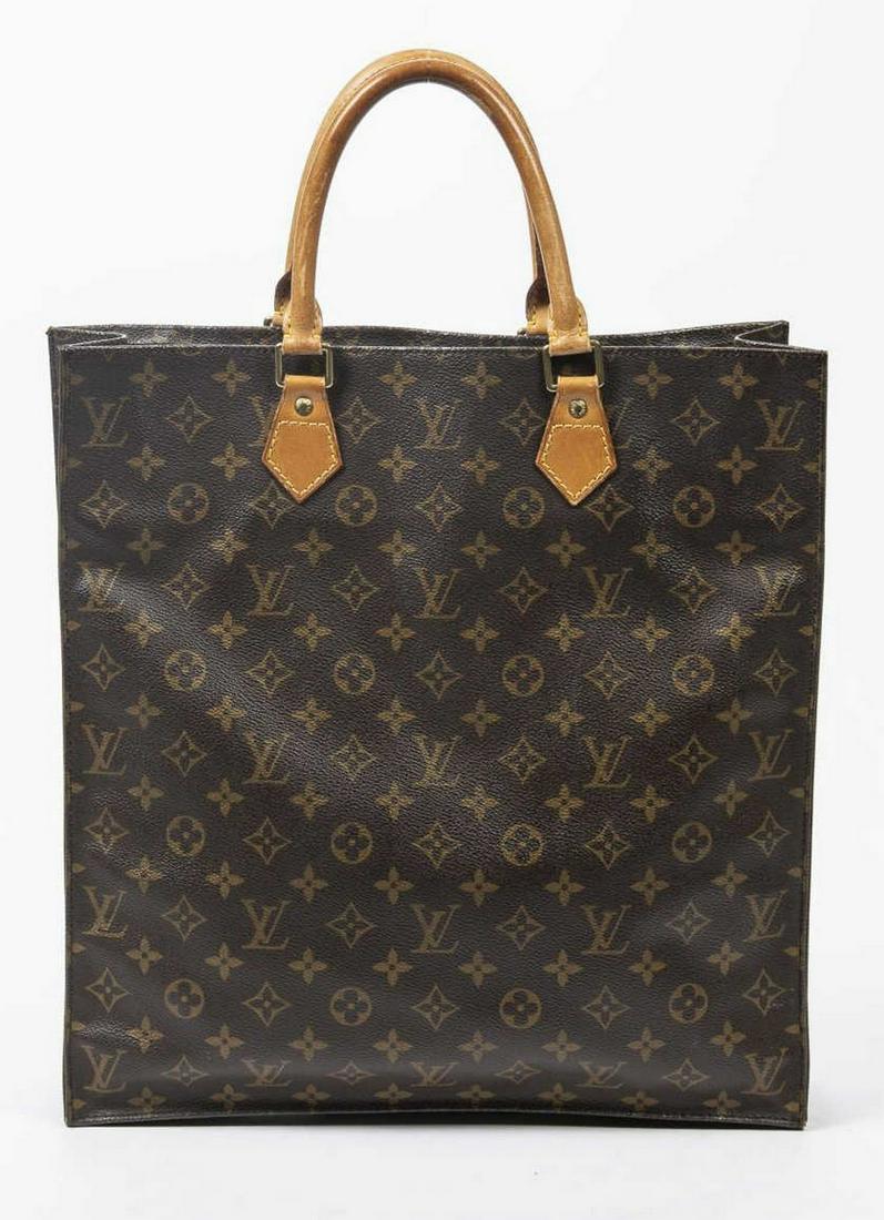 LOUIS VUITTON 'SAC PLAT' MONOGRAM CANVAS TOTE BAG (1 of 7)