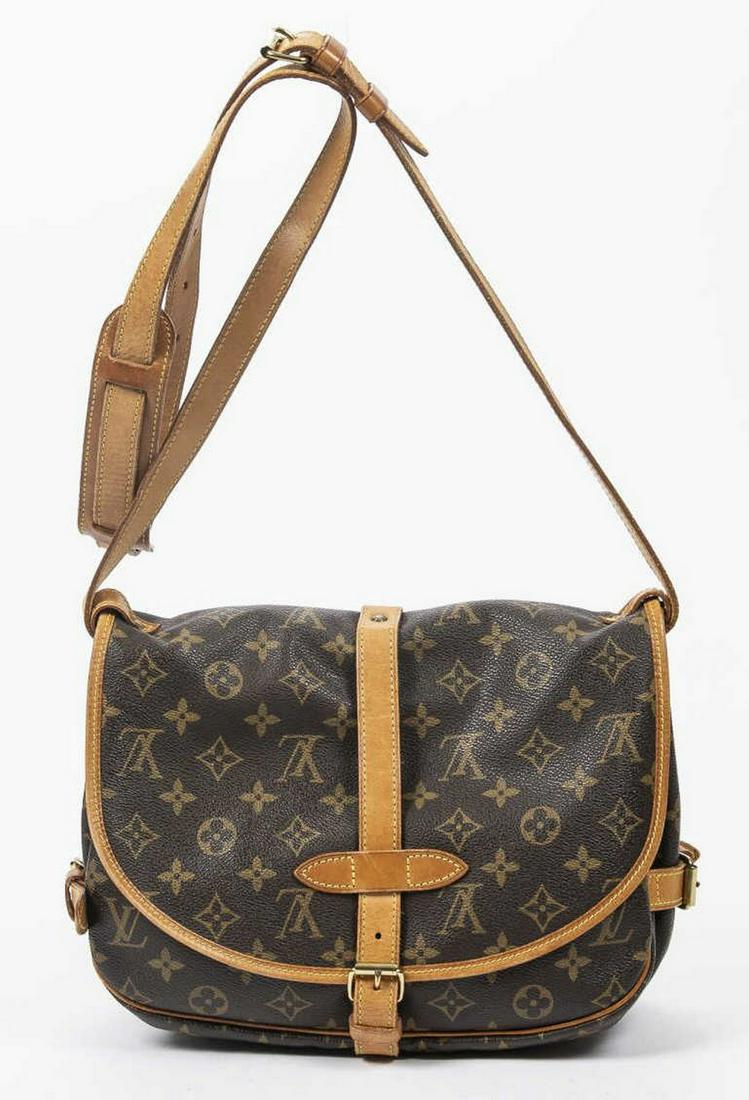 LOUIS VUITTON 'SAUMUR 25' MONOGRAM CROSSBODY BAG (1 of 8)