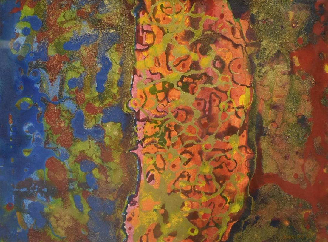 RALPH E. WHITE (TEXAS,1921-2004) ABSTRACT PAINTING (1 of 4)